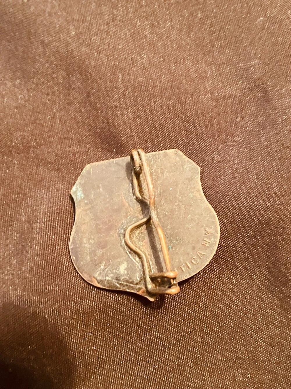 Vtg 1935, “Licensed Chauffeur “ Badge. Virginia — Solid Brass